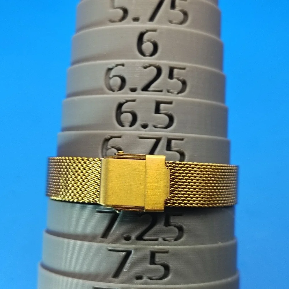 Vintage 1976 Timex Mechanical Wind 25mm Women's Watch New Mesh Bracelet Restored